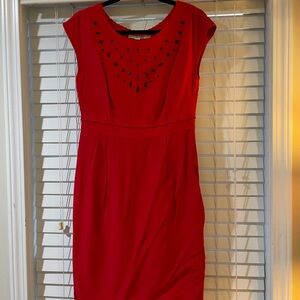 BODEN Vintage Styled Wiggle Alma Red/Purple Dress